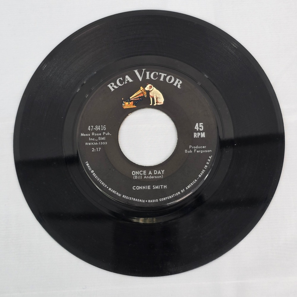 Connie Smith Once‎ A Day / The Threshold 45 RPM Vinyl Record RCA Victor 47-8416